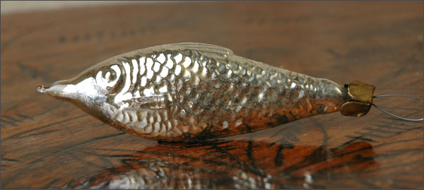 Antique Christmas ornament FISH