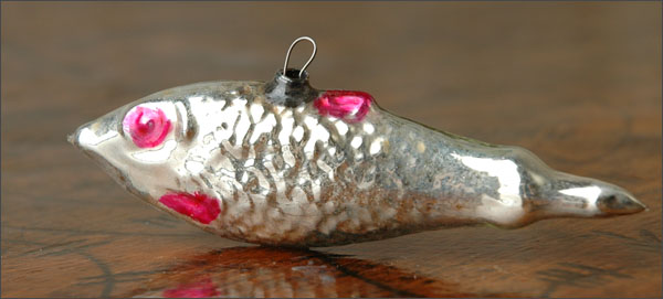 Antique Christmas ornament FISH