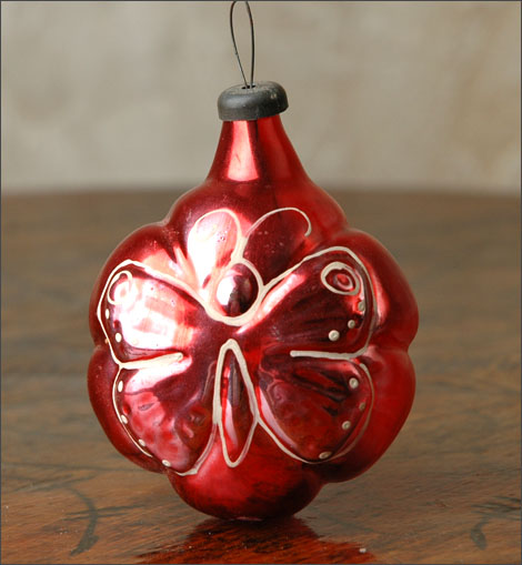 Antique Christmas ornament BUTTERFLY