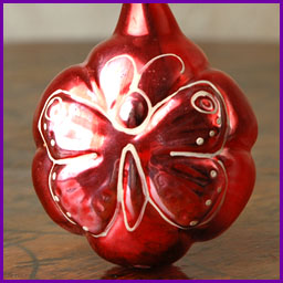 Antique Christmas ornament BUTTERFLY