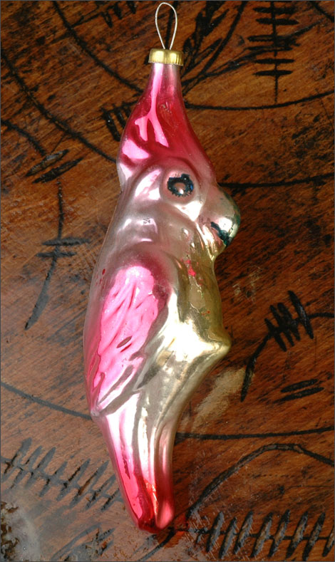 Antique Christmas ornament PARROT