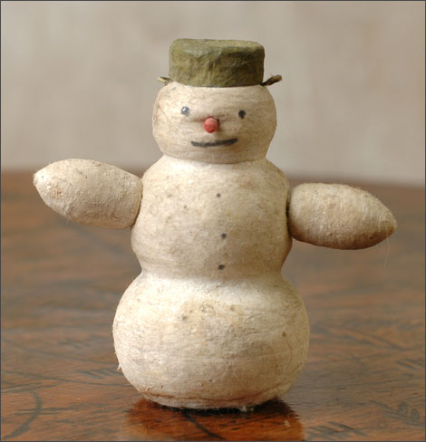 Antique Christmas ornament SNOWMAN