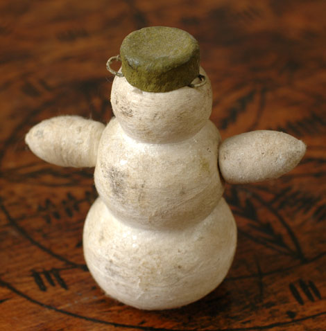 Antique Christmas ornament SNOWMAN