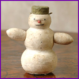 Antique Christmas ornament SNOWMAN