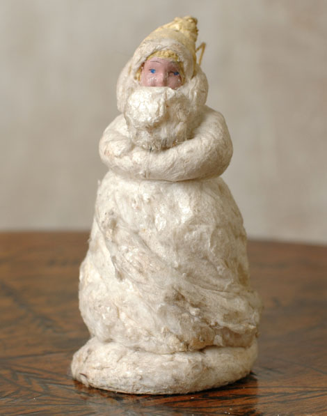 Antique Christmas cotton Santa figure
