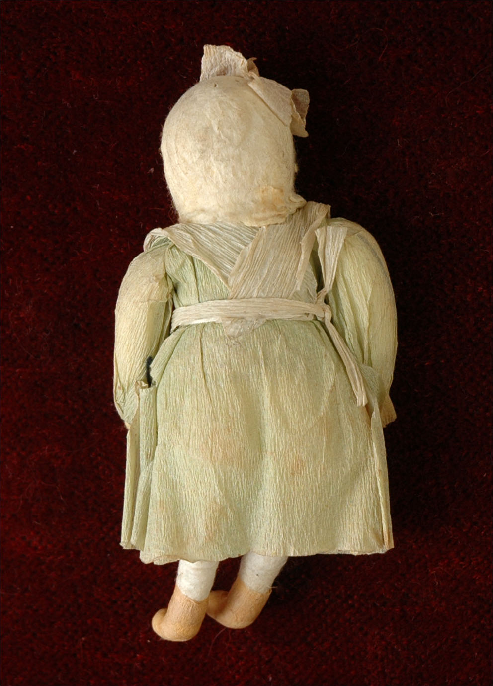 Antique Christmas ornament GIRL in Traditional Dress