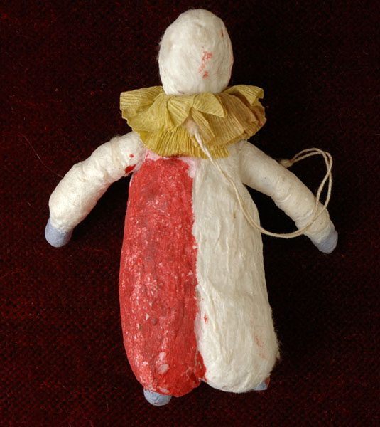 Antique Christmas cotton ornament CLOWN