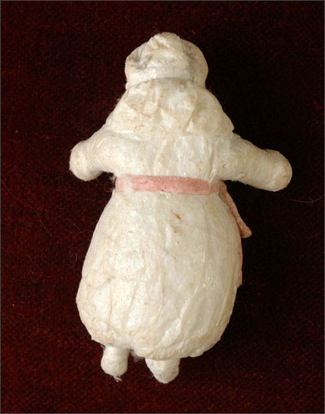 Antique Christmas cotton ornament Russian SANTA