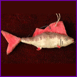 Antique Christmas ornament FISH