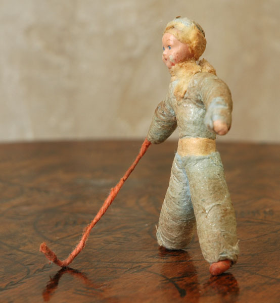 Antique Christmas ornament HOCKEY PLAYER