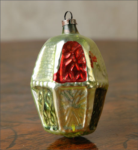 Antique German Christmas ornament LANTERN