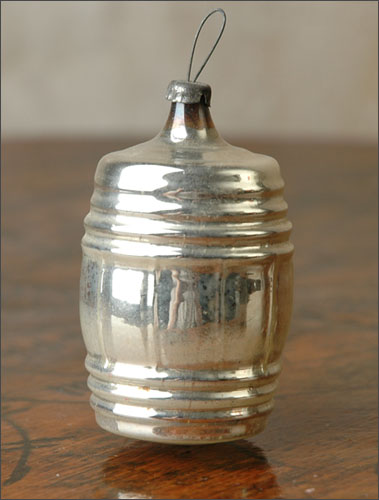 Antique Christmas ornament Barrel