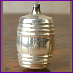 Antique Christmas ornament Barrel