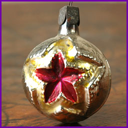 Antique Christmas ornament SOVIET STAR