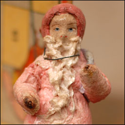 Antique Christmas ornament SANTA