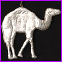 Antique Christmas Dresden ornament CAMEL