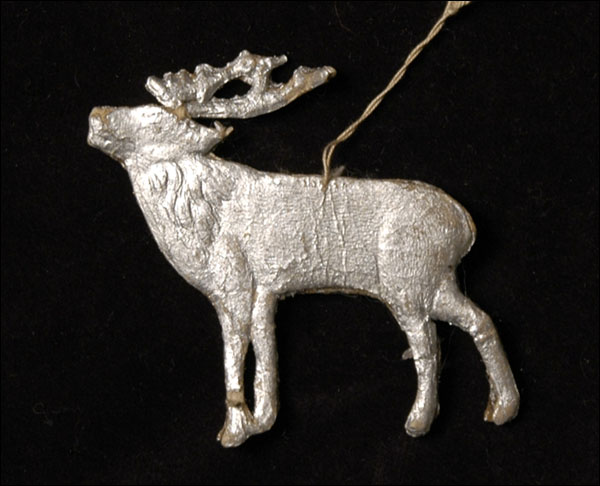 Antique Christmas Dresden ornament REINDEER
