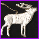 Antique Christmas Dresden ornament REINDEER