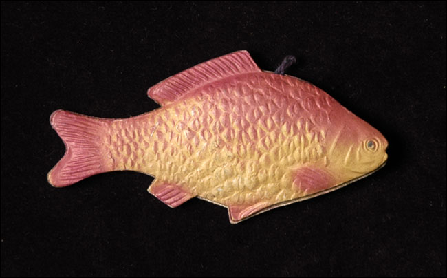 Antique Christmas ornament PERCH FISH