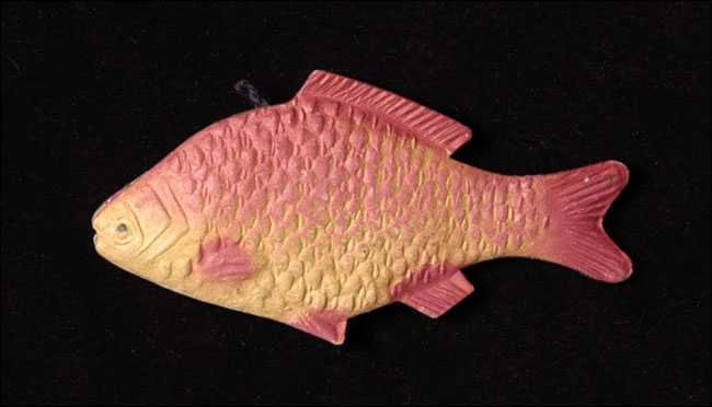 Antique Christmas ornament PERCH FISH