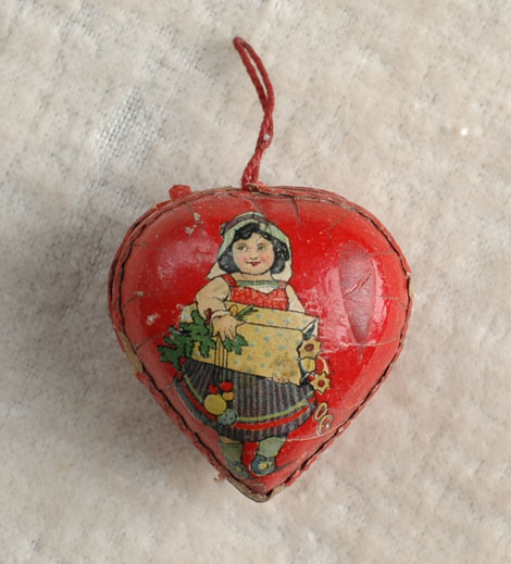 Antique German heart-shaped Candy Container
