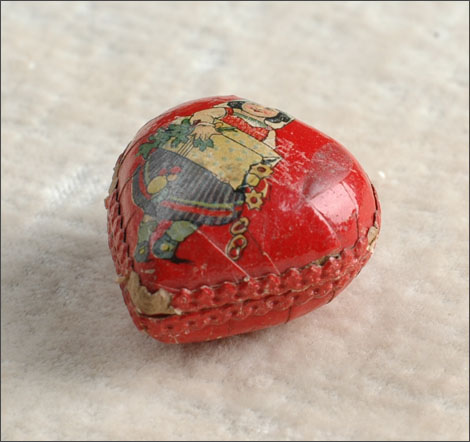 Antique German heart-shaped Candy Container