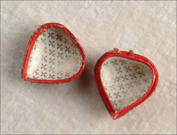 Antique German heart-shaped Candy Container