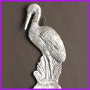Antique Christmas ornament HERON