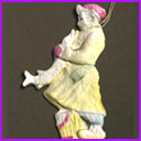 Antique Christmas ornament YOUNG FISHERMAN