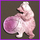 Antique Christmas ornament CIRCUS BEAR