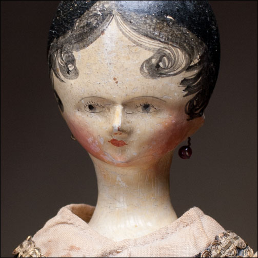 Rare Wooden Doll c.1820
