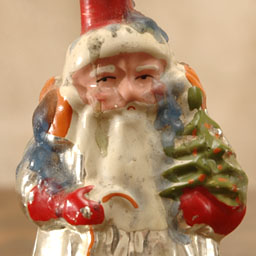 Antique Christmas ornament SANTA