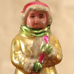 Antique Christmas ornament JANITOR or YARD KEEPER