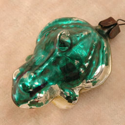 Antique Christmas ornament FROG