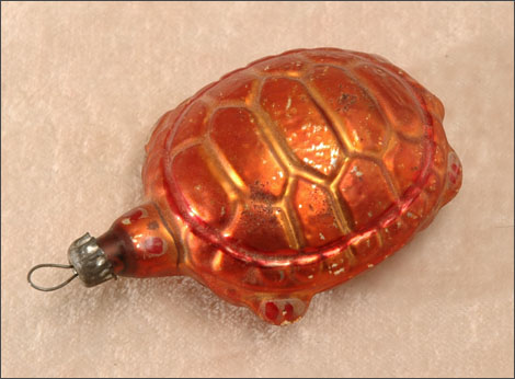 Antique German Christmas ornament TURTLE