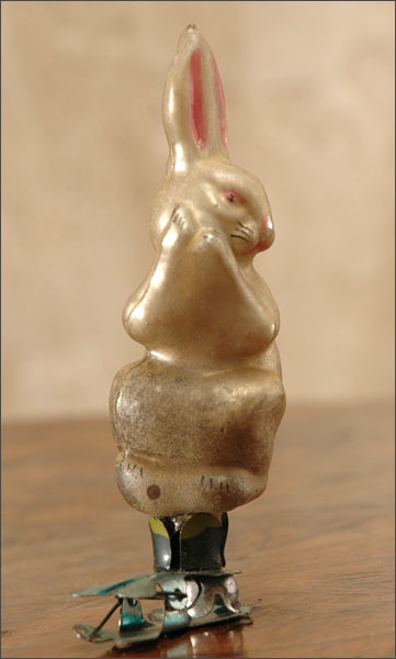 Antique Christmas ornament RABBIT or HARE