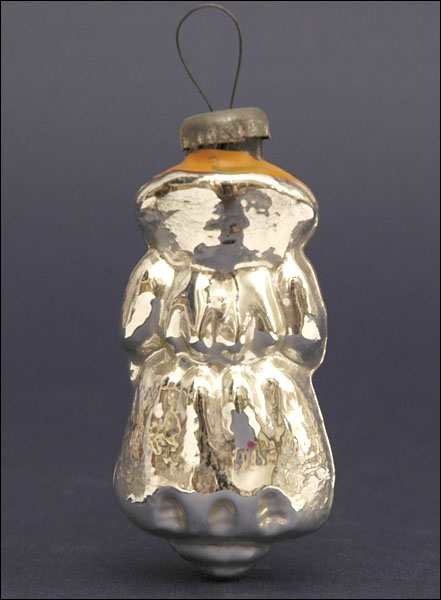 Vintage Christmas glass ornament SANTA