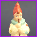 Antique Christmas ornament CLOWN WITH PIPE