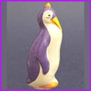 Antique glass Christmas ornament PENGUIN