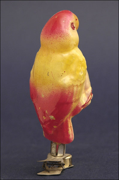 Antique Christmas ornament glass PARROT