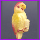 Antique Christmas ornament glass PARROT