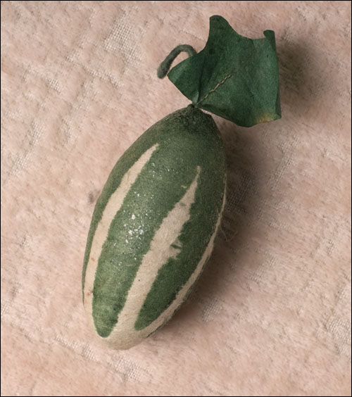 Antique Christmas ornament - cotton PICKLE