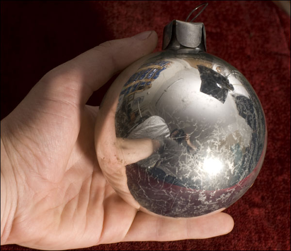 Antique Christmas ornament - Huge Kugel BALL