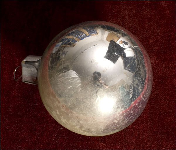 Antique Christmas ornament - Huge Kugel BALL