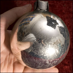 Antique Christmas ornament - Huge Kugel BALL