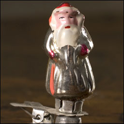 Antique tiny Christmas ornament SANTA