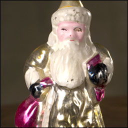Antique Christmas ornament SANTA