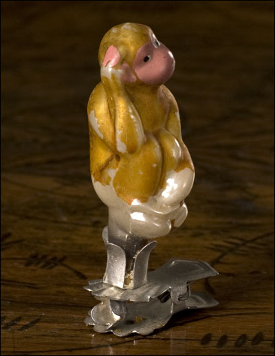 Antique Christmas ornament MONKEY