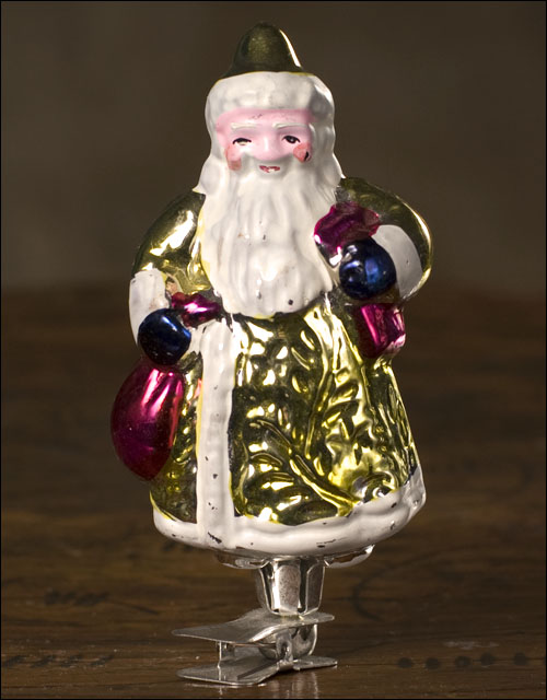 Antique Christmas ornament SANTA