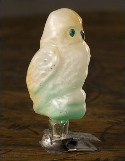 Antique Christmas ornament OWL